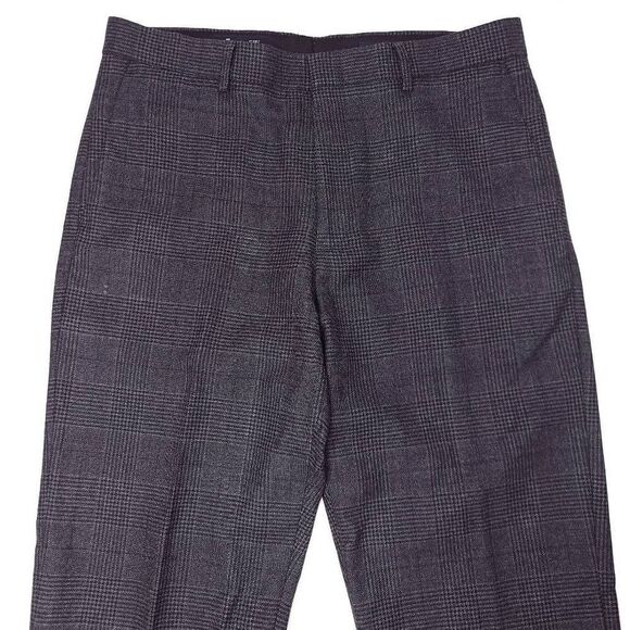 J Crew Thompson Dress Pants Mens 33x29 Wool Blend Glenn Plaid Gray EUC - Picture 2 of 9